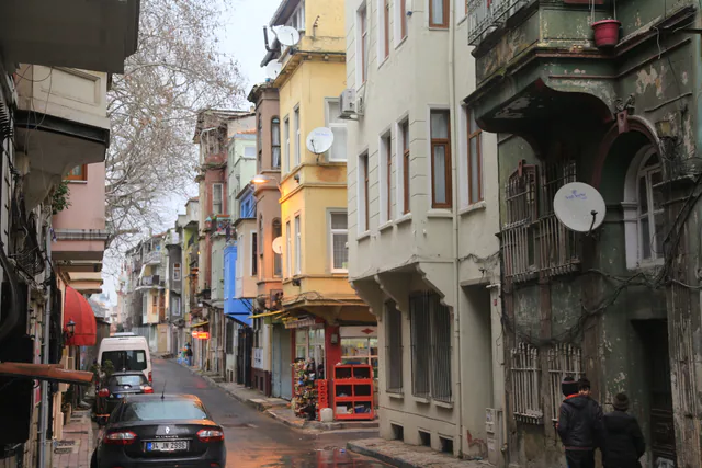 Colourful houses in the Fethiye-Balat neighbourhood.