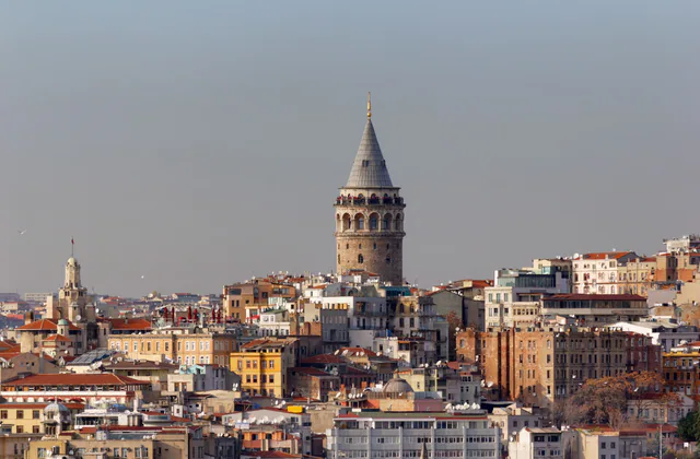 Galata Tower above Beyoğlu